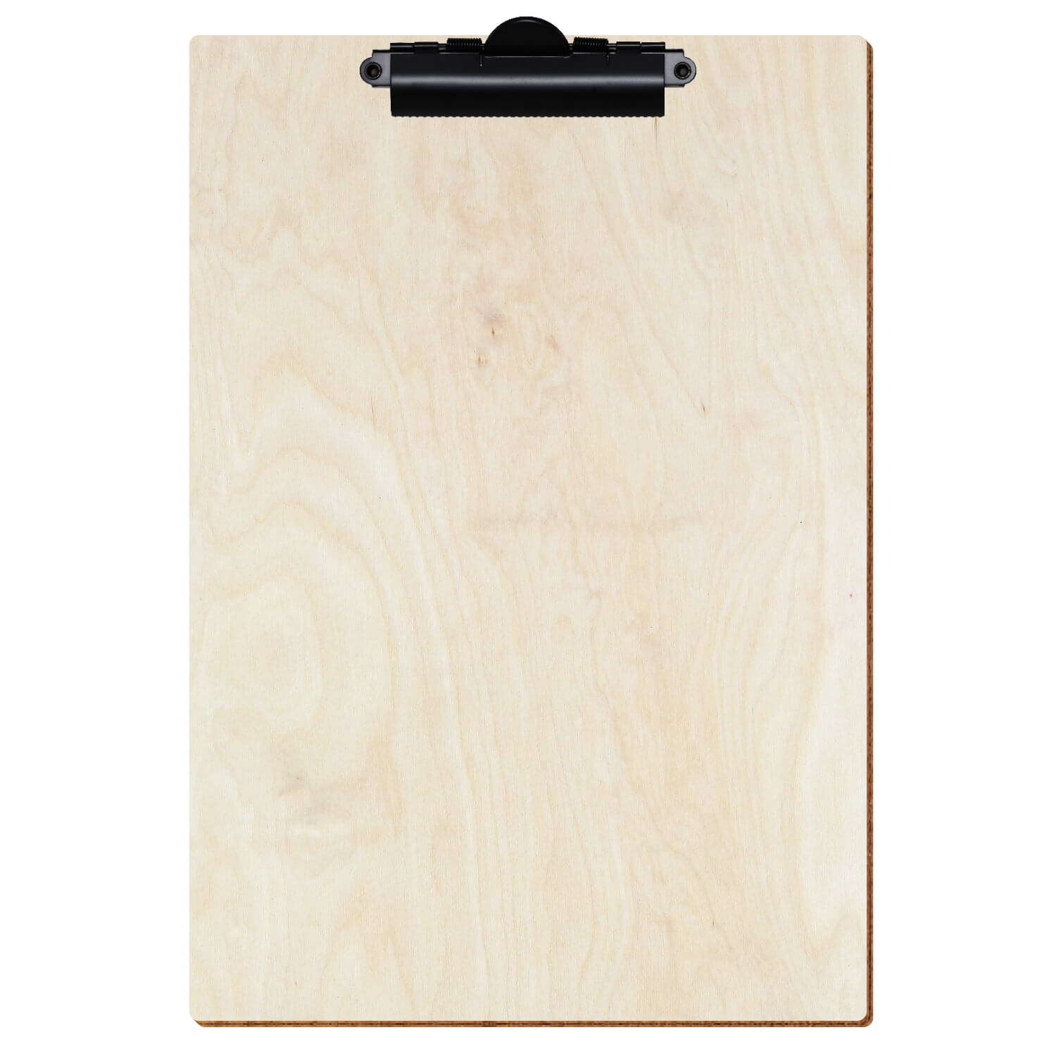 Klemmbrett Standardform Birke natur A4 hochkant Zahnklemme schwarz