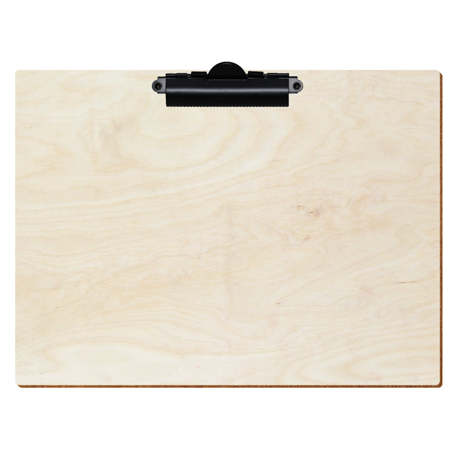 Klemmbrett Standardform Birke natur A4 querkant Zahnklemme schwarz