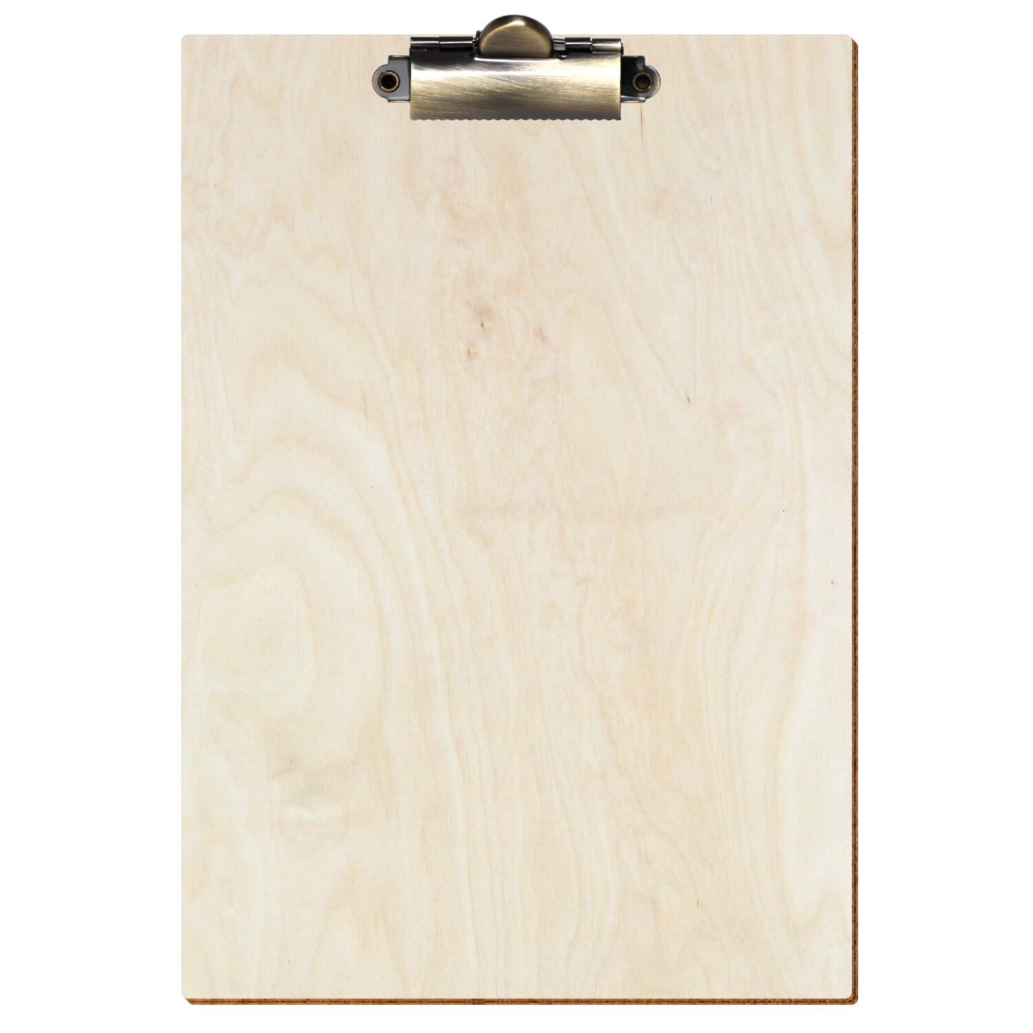 Klemmbrett Standardform Birke natur A5 hochkant Zahnklemme antik