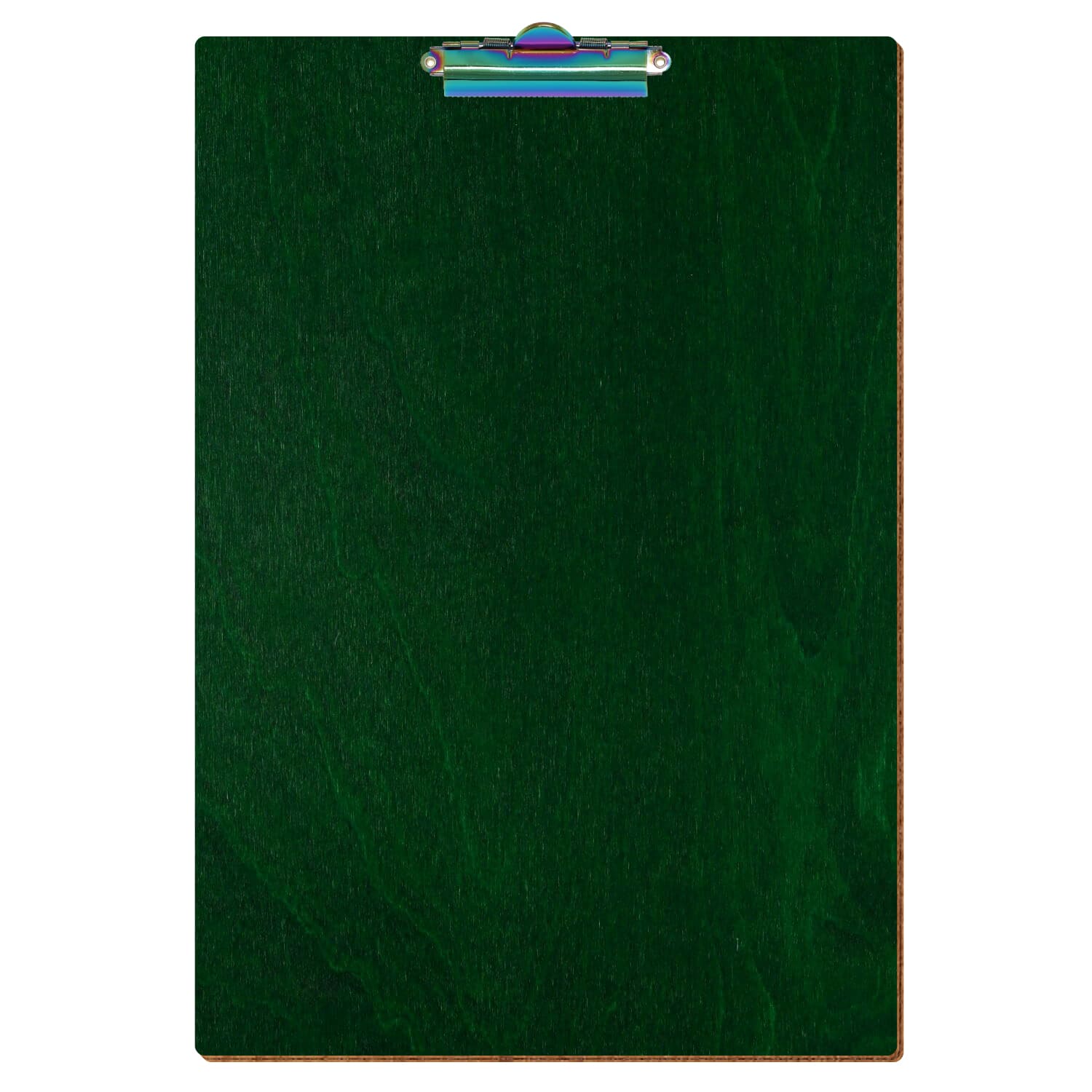 Klemmbrett Standardform Dunkelgrün A3 hochkant Zahnklemme Regenbogen