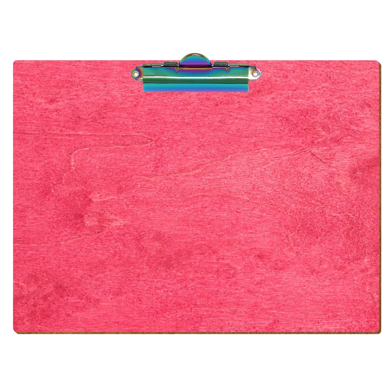 Klemmbrett Standardform Dunkelpink A4 querkant Zahnklemme Regenbogen