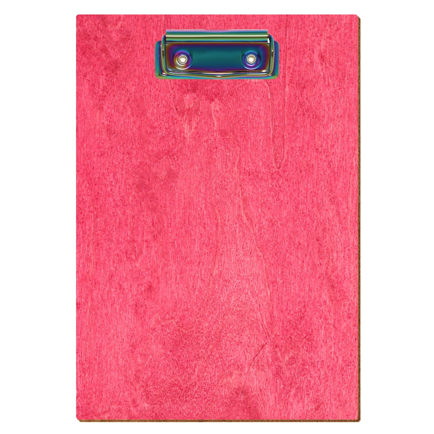 Klemmbrett Standardform Dunkelpink A5 hochkant Bügelklemme Regenbogen