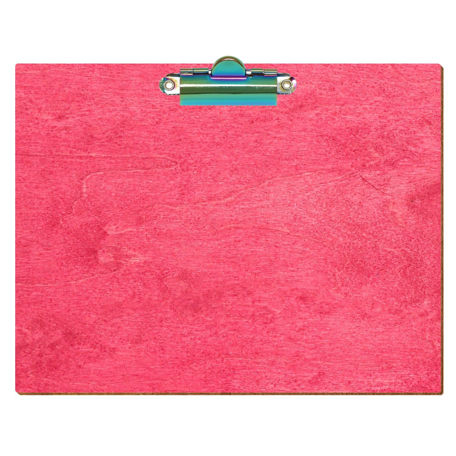 Klemmbrett Standardform Dunkelpink A5 querkant Zahnklemme Regenbogen