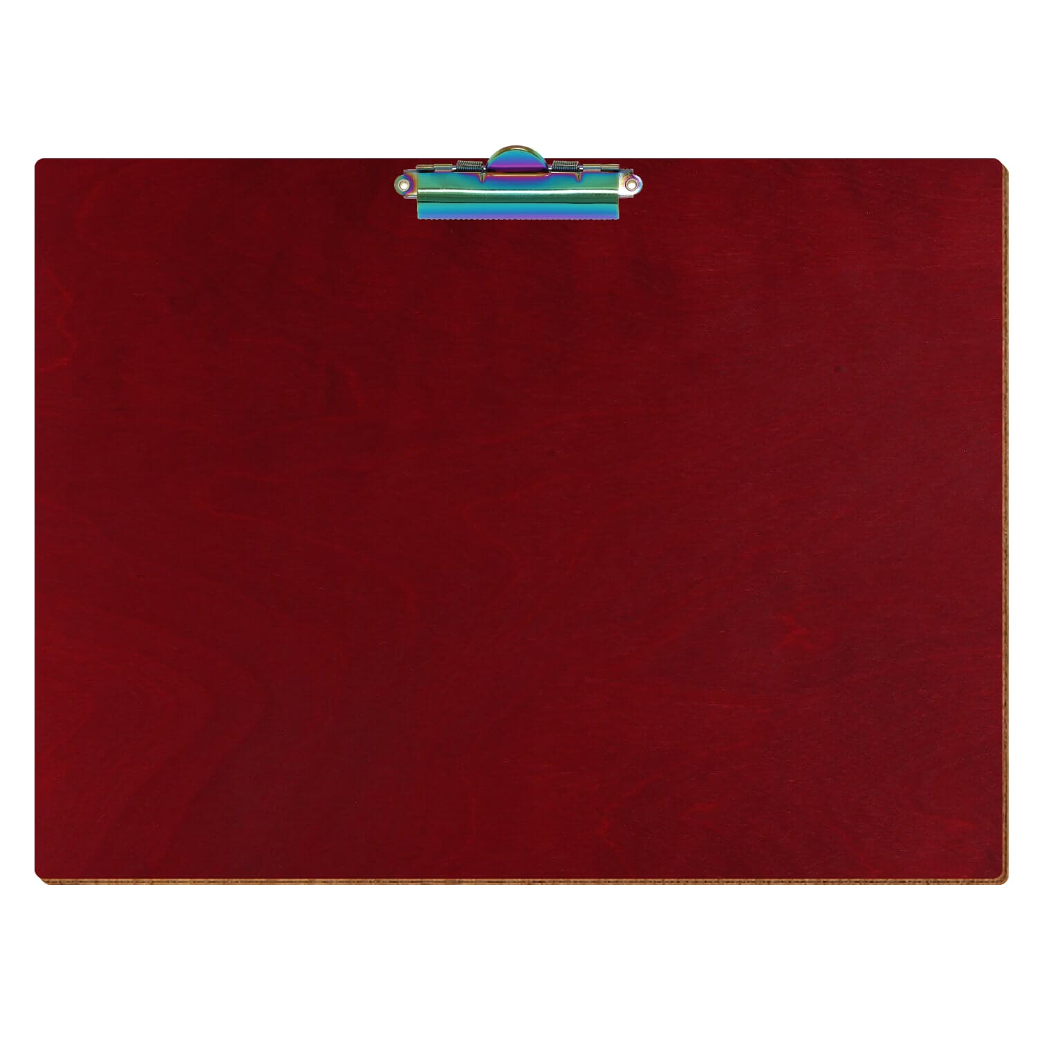 Klemmbrett Standardform Dunkelrot A3 querkant Zahnklemme Regenbogen