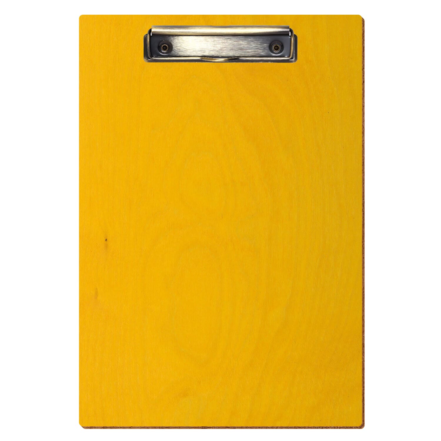 Klemmbrett Standardform Gelb A4 hochkant Bügelklemme antik