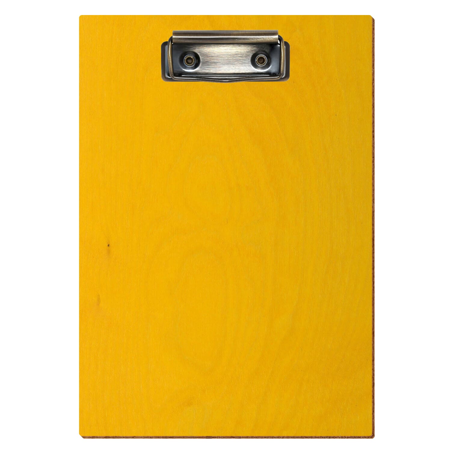 Klemmbrett Standardform Gelb A5 hochkant Bügelklemme antik