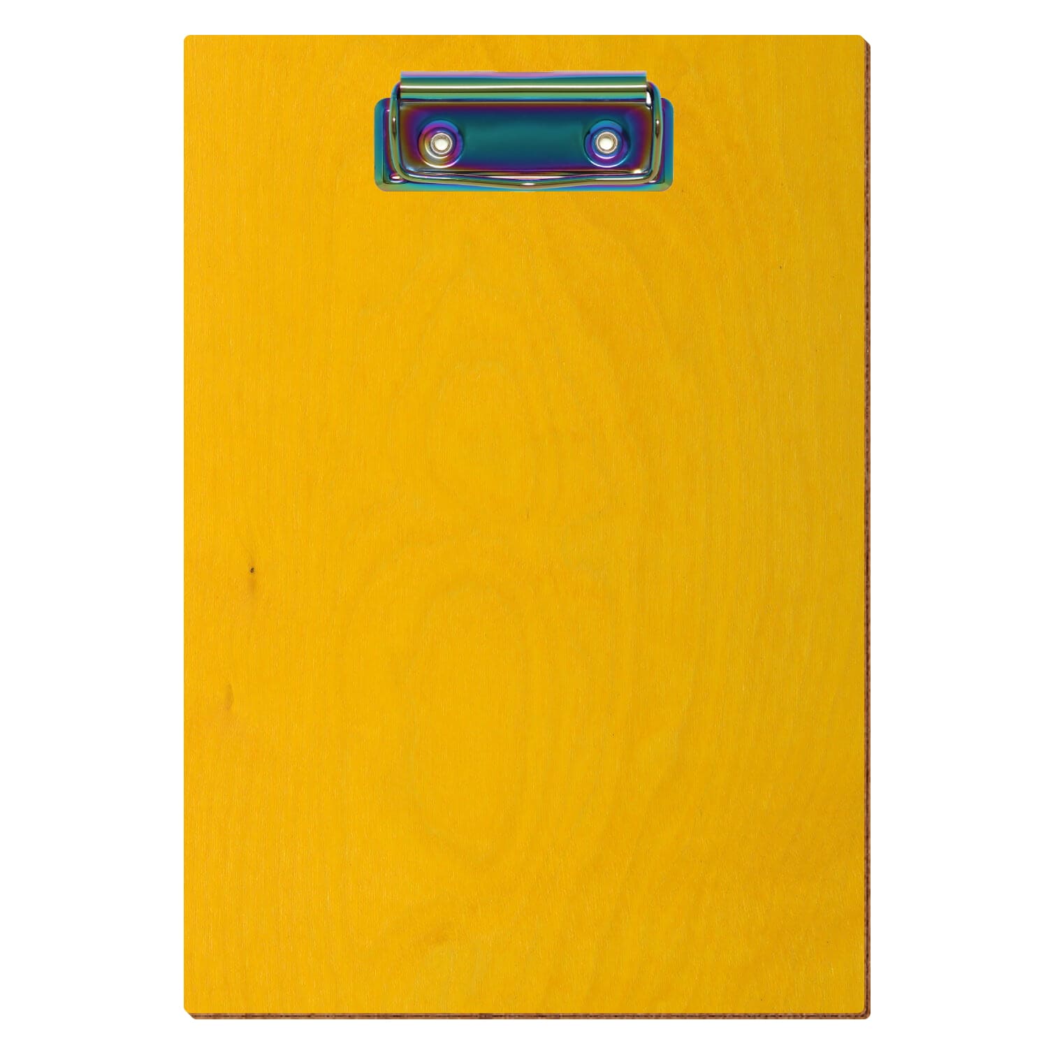 Klemmbrett Standardform Gelb A5 hochkant Bügelklemme Regenbogen
