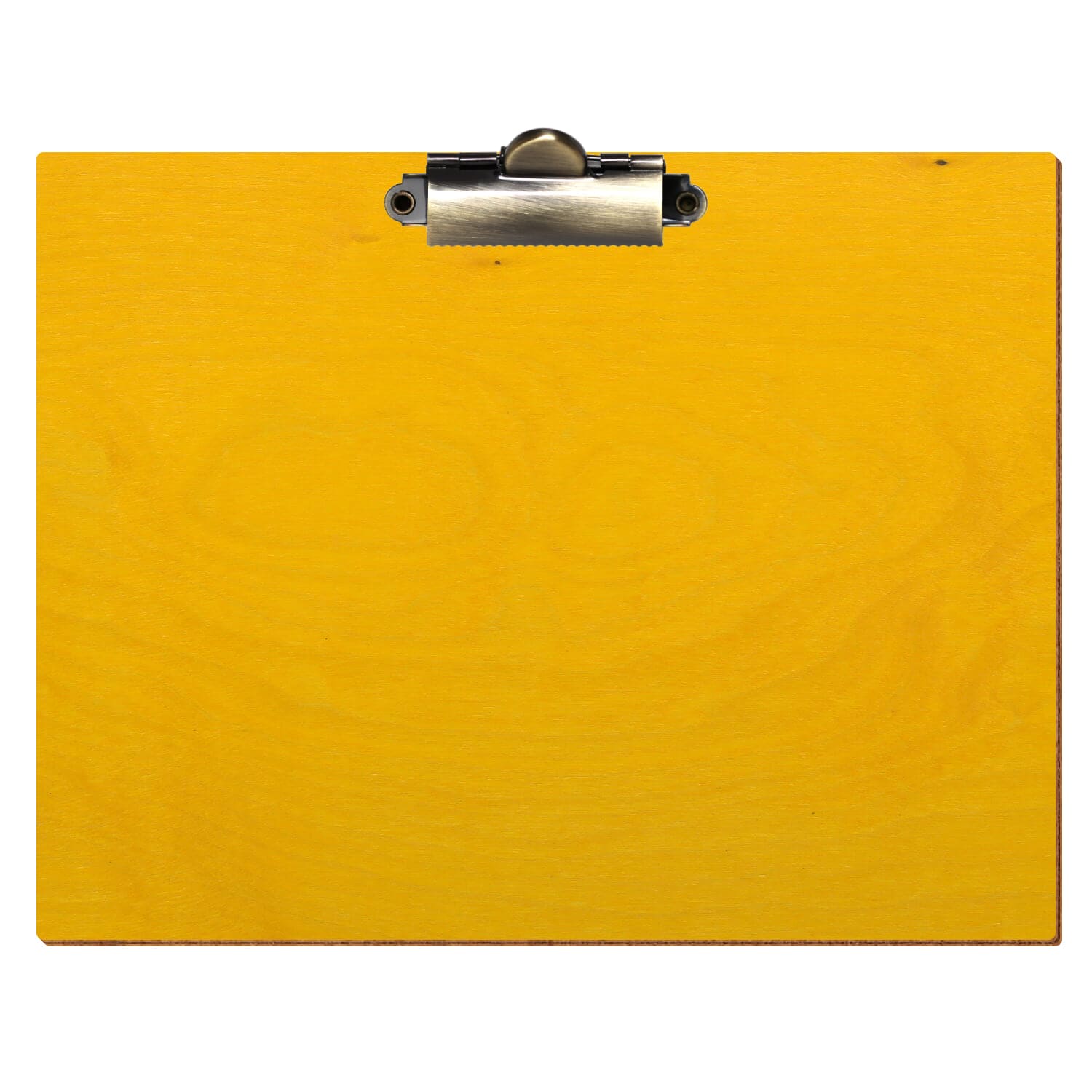 Klemmbrett Standardform Gelb A5 querkant Zahnklemme antik
