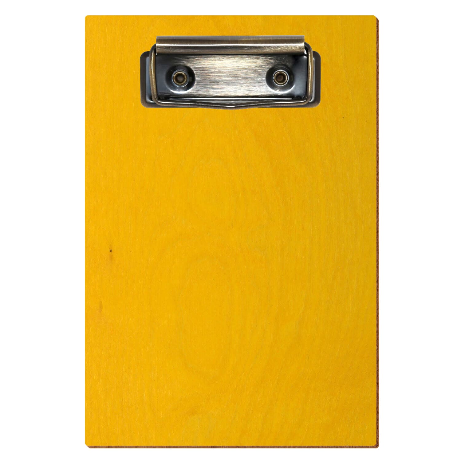 Klemmbrett Standardform Gelb A6 hochkant Bügelklemme antik