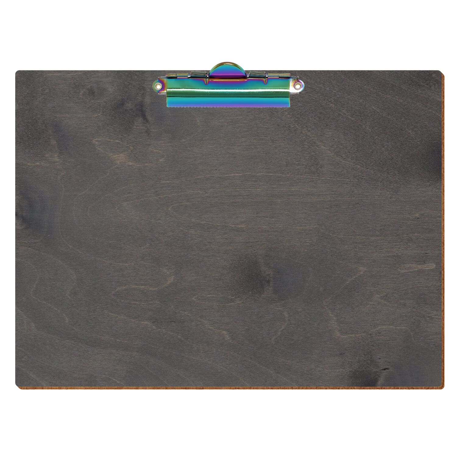 Klemmbrett Standardform Grau A4 querkant Zahnklemme Regenbogen