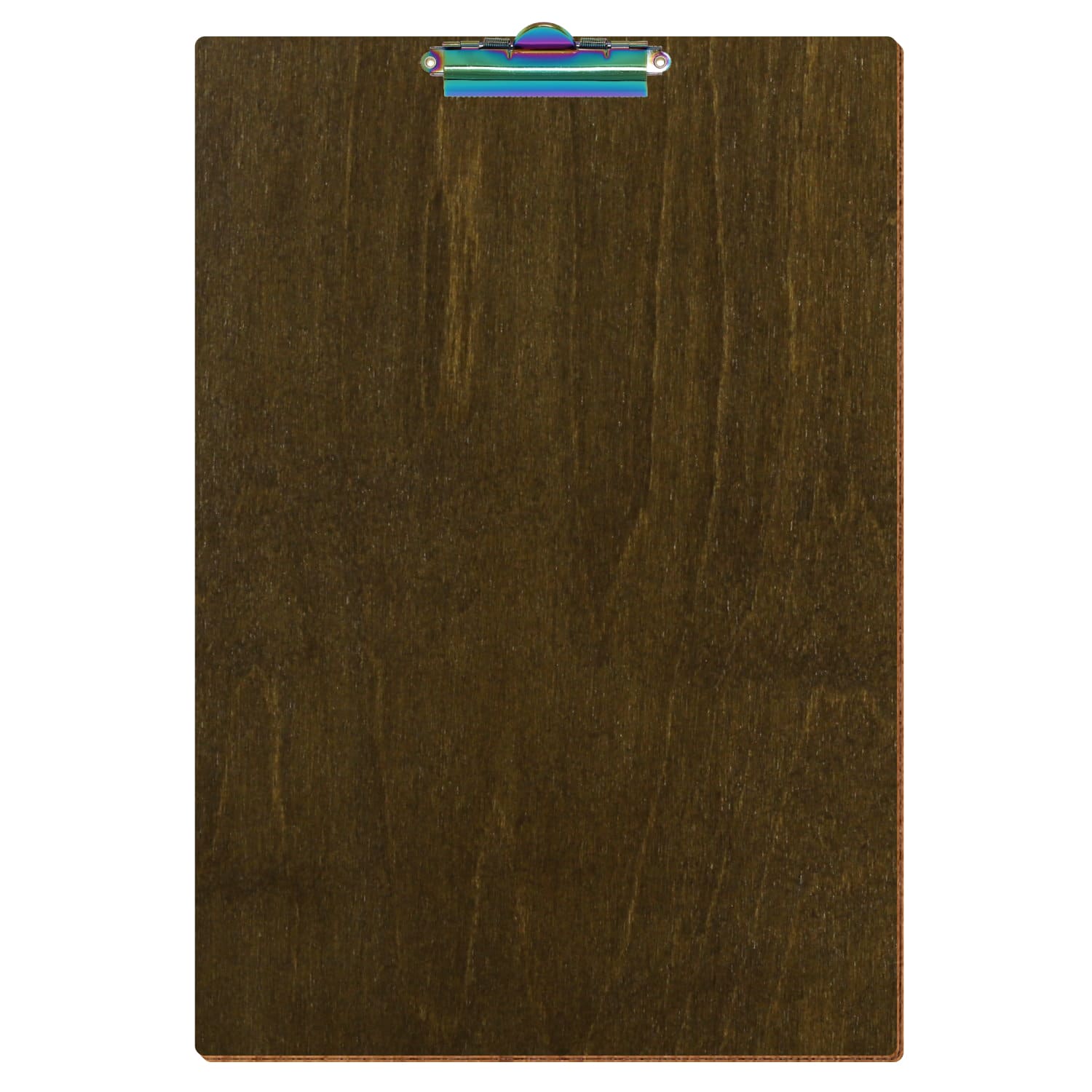 Klemmbrett Standardform Haselnuss A3 hochkant Zahnklemme Regenbogen