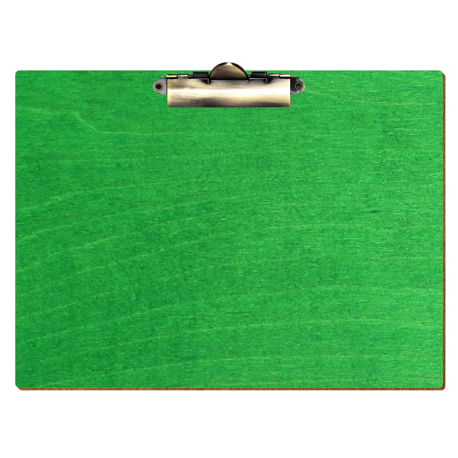 Klemmbrett Standardform Hellgrün A4 querkant Zahnklemme antik