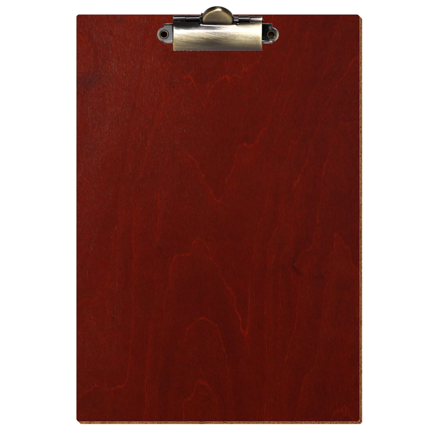 Klemmbrett Standardform Kirschbaum A4 hochkant Zahnklemme antik