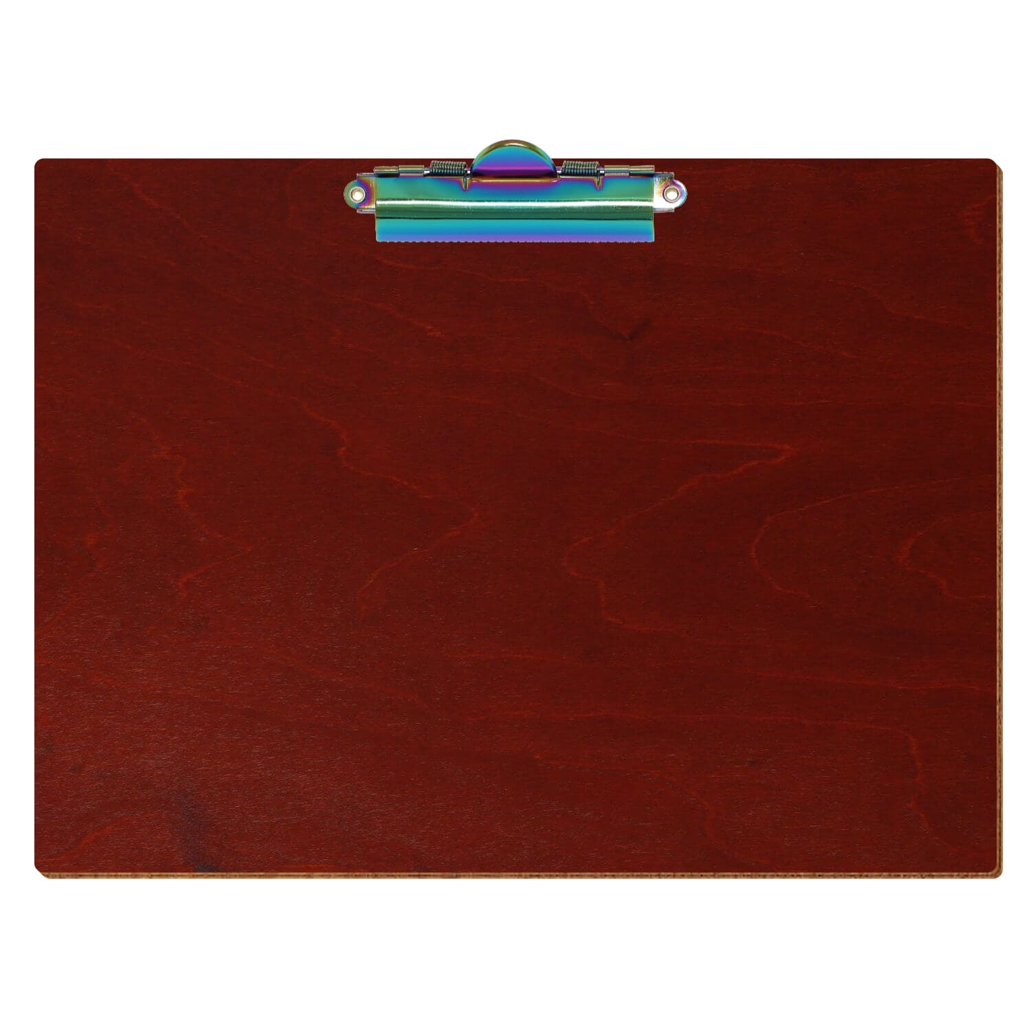 Klemmbrett Standardform Kirschbaum A4 querkant Zahnklemme Regenbogen