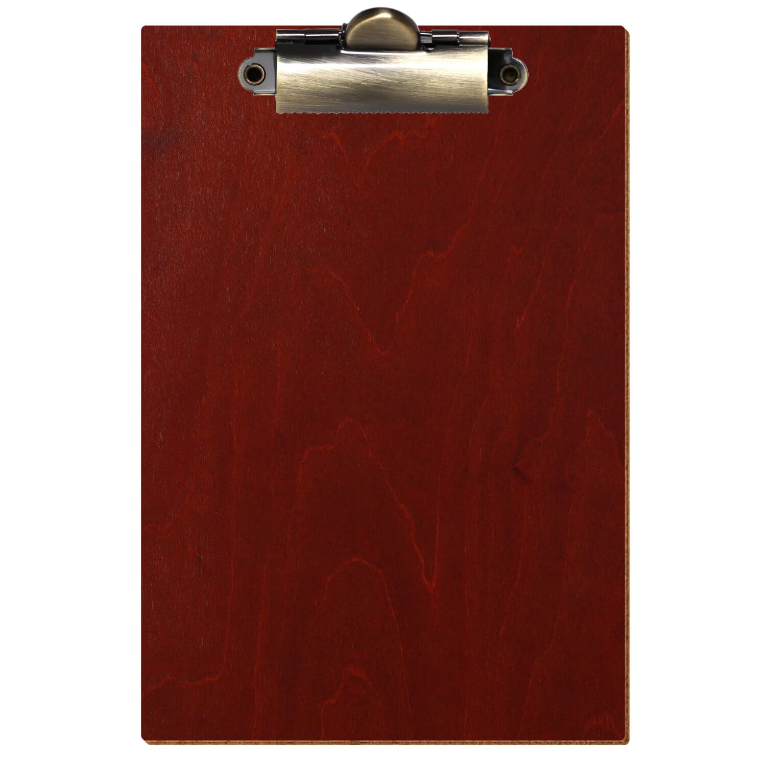 Klemmbrett Standardform Kirschbaum A6 hochkant Zahnklemme antik