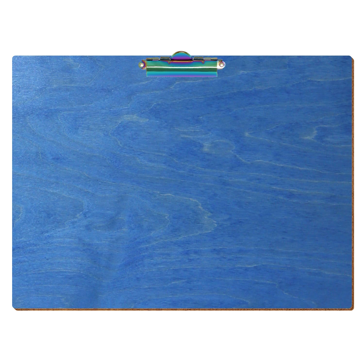 Klemmbrett Standardform Kornblumenblau A3 querkant Zahnklemme Regenbogen