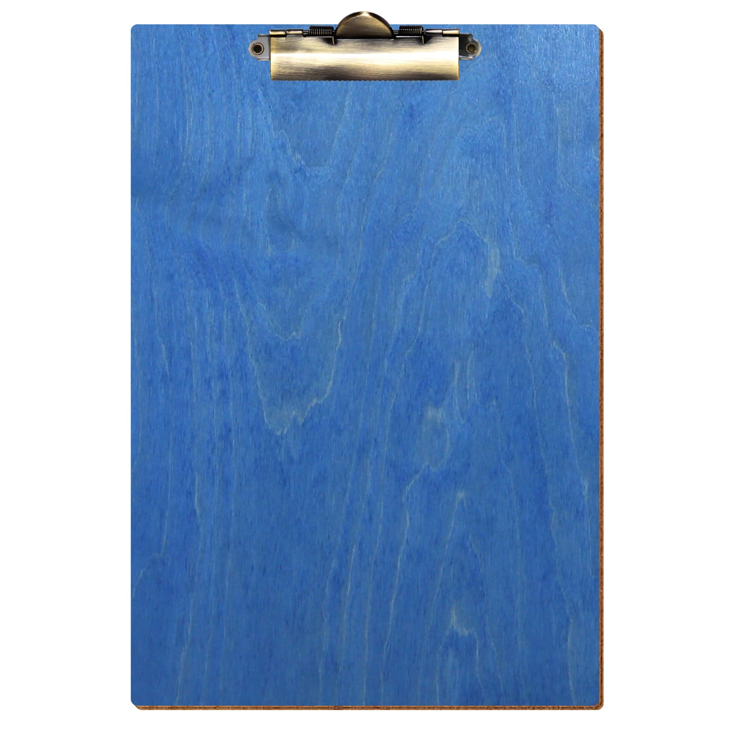 Klemmbrett Standardform Kornblumenblau A4 hochkant Zahnklemme antik
