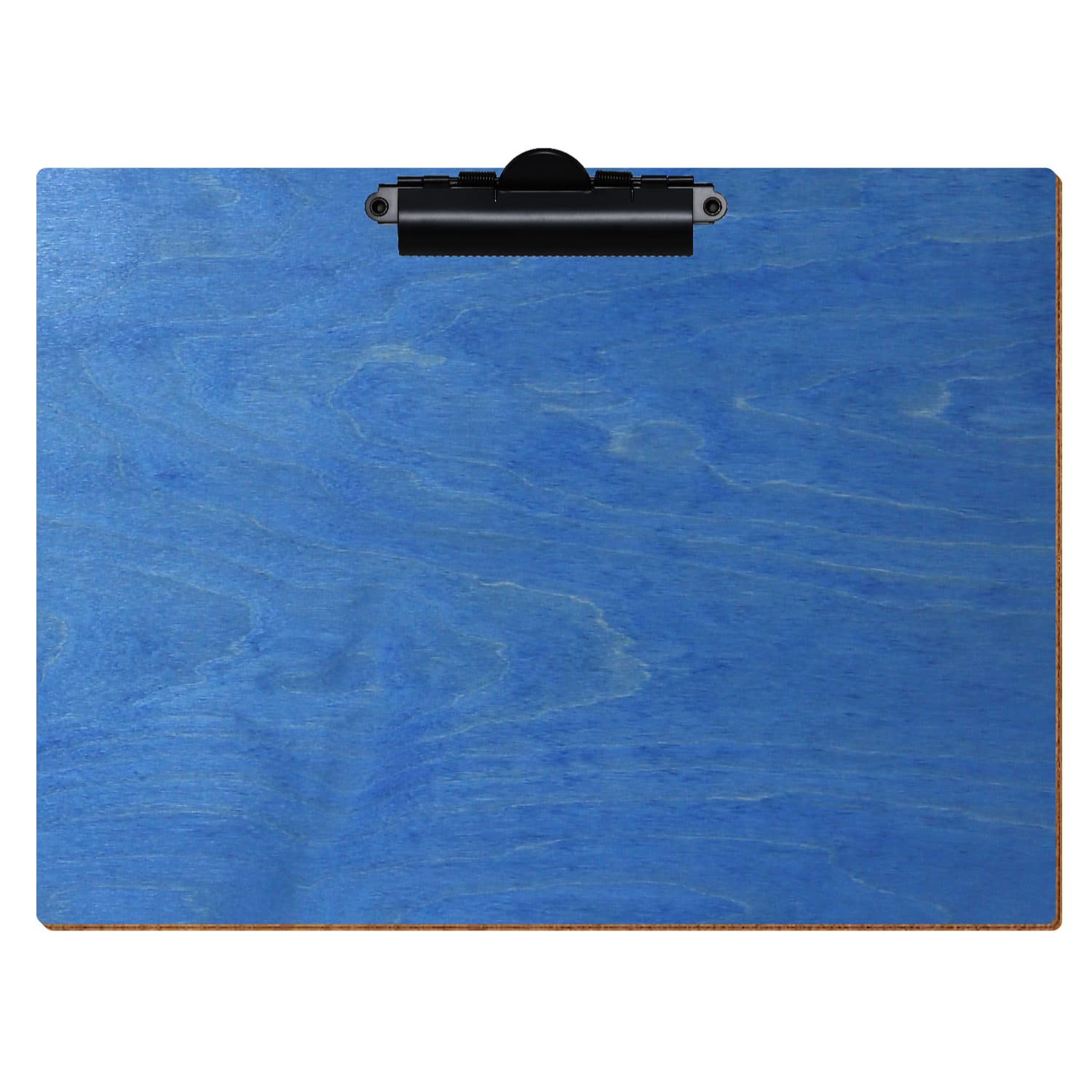 Klemmbrett Standardform Kornblumenblau A4 querkant Zahnklemme schwarz
