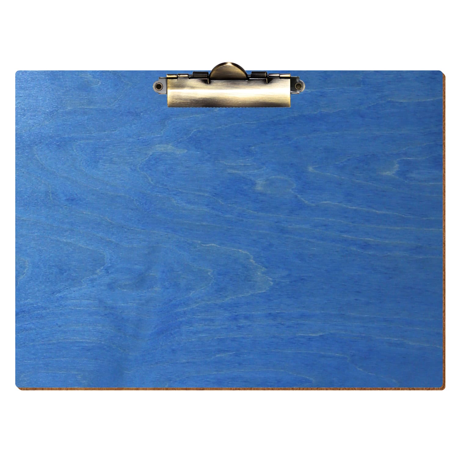 Klemmbrett Standardform Kornblumenblau A4 querkant Zahnklemme antik