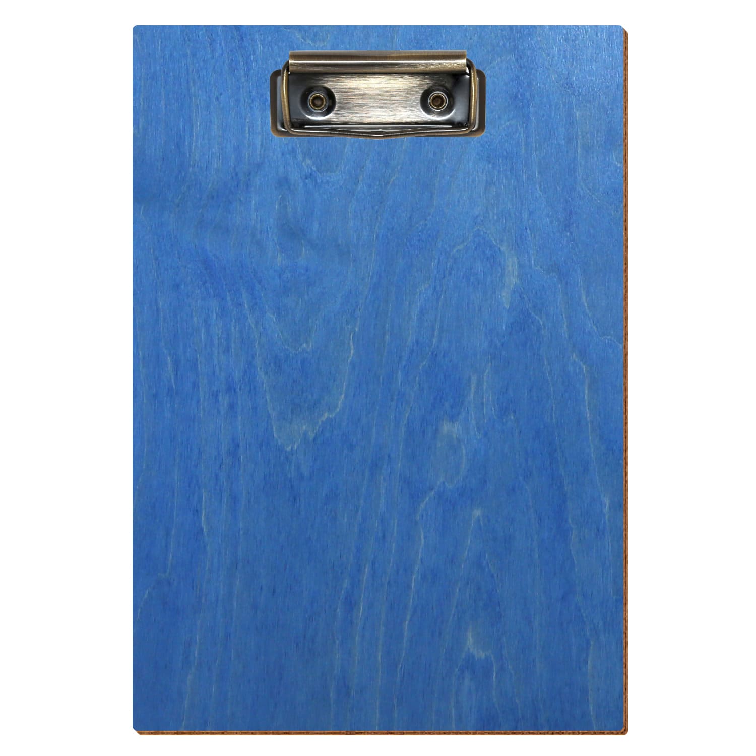 Klemmbrett Standardform Kornblumenblau A5 hochkant Bügelklemme antik
