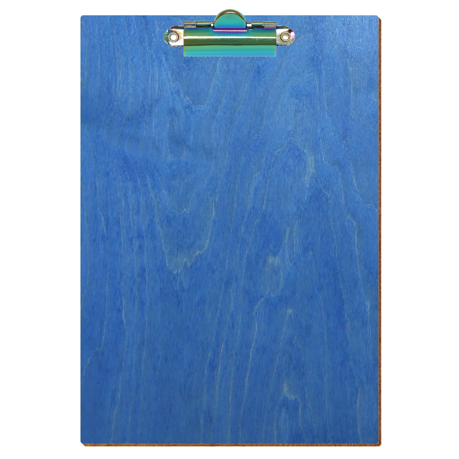 Klemmbrett Standardform Kornblumenblau A5 hochkant Zahnklemme Regenbogen