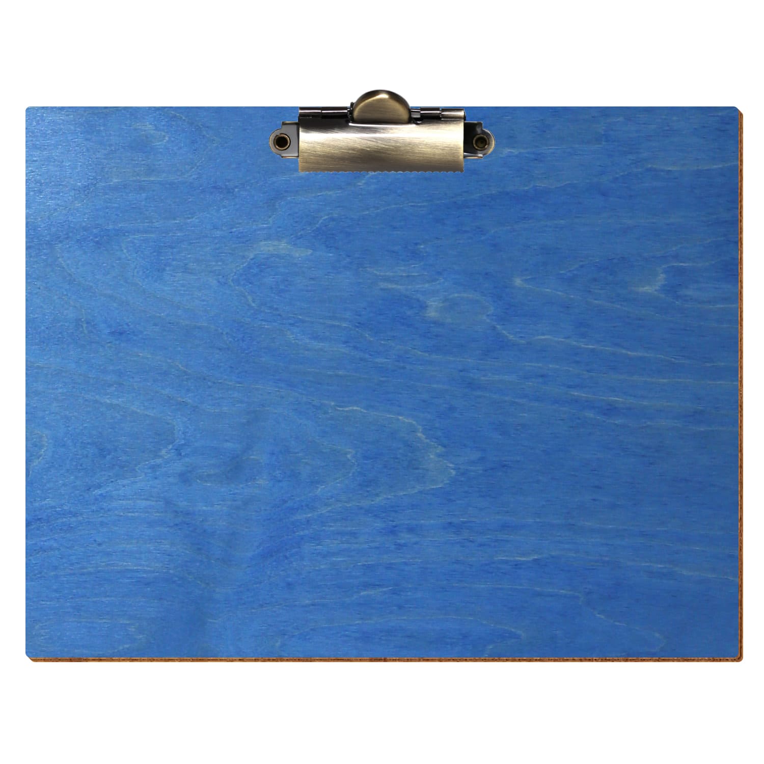Klemmbrett Standardform Kornblumenblau A5 querkant Zahnklemme antik