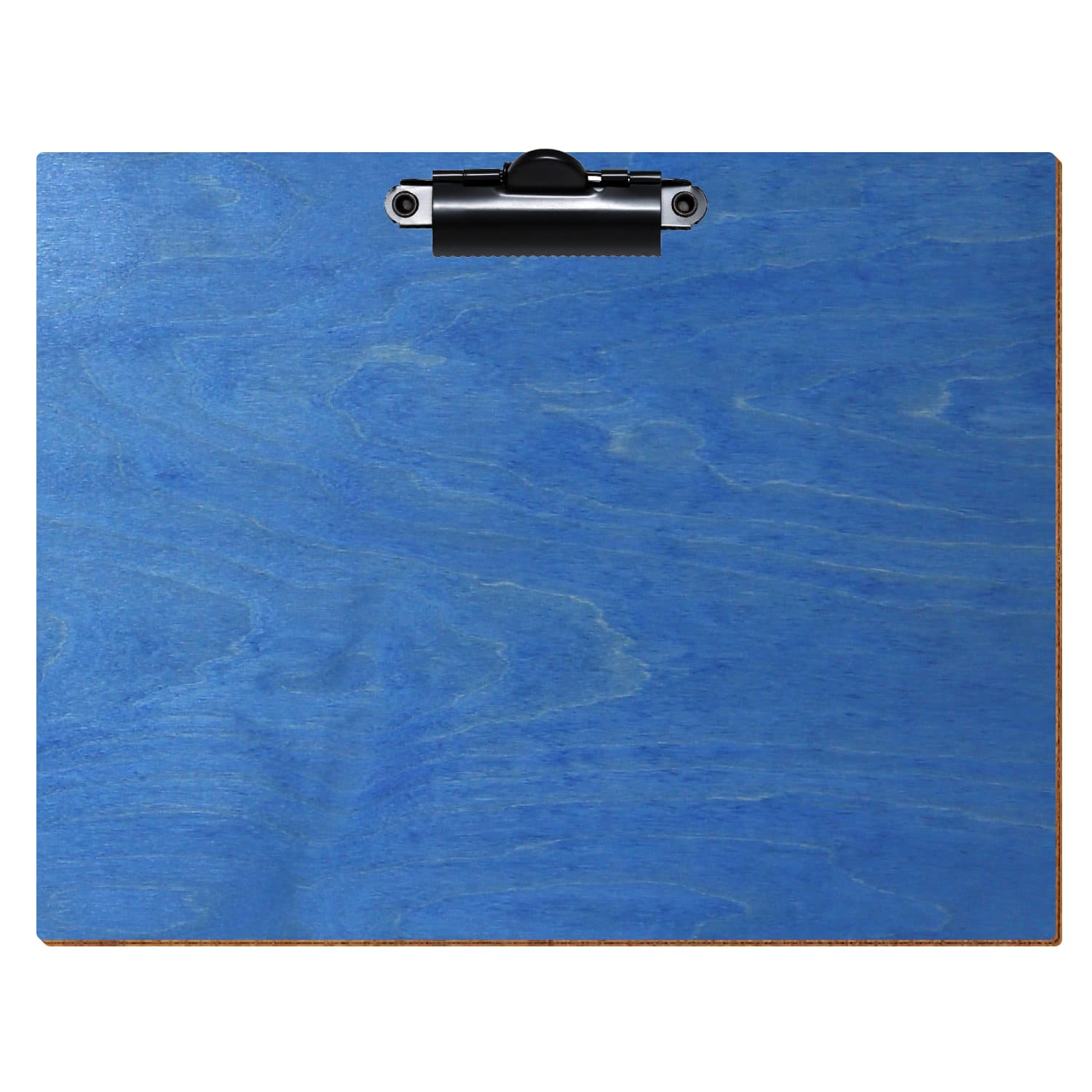 Klemmbrett Standardform Kornblumenblau A5 querkant Zahnklemme schwarz