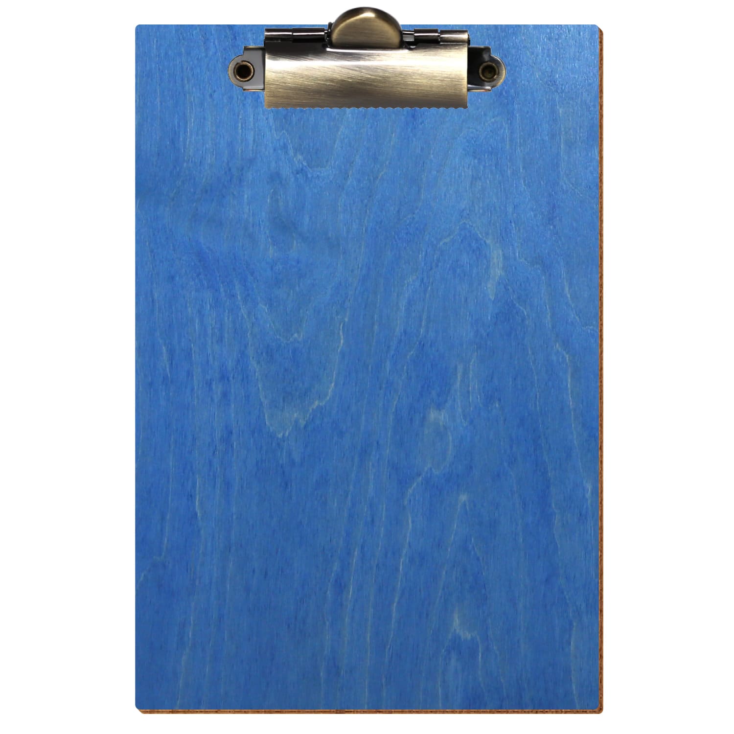 Klemmbrett Standardform Kornblumenblau A6 hochkant Zahnklemme antik