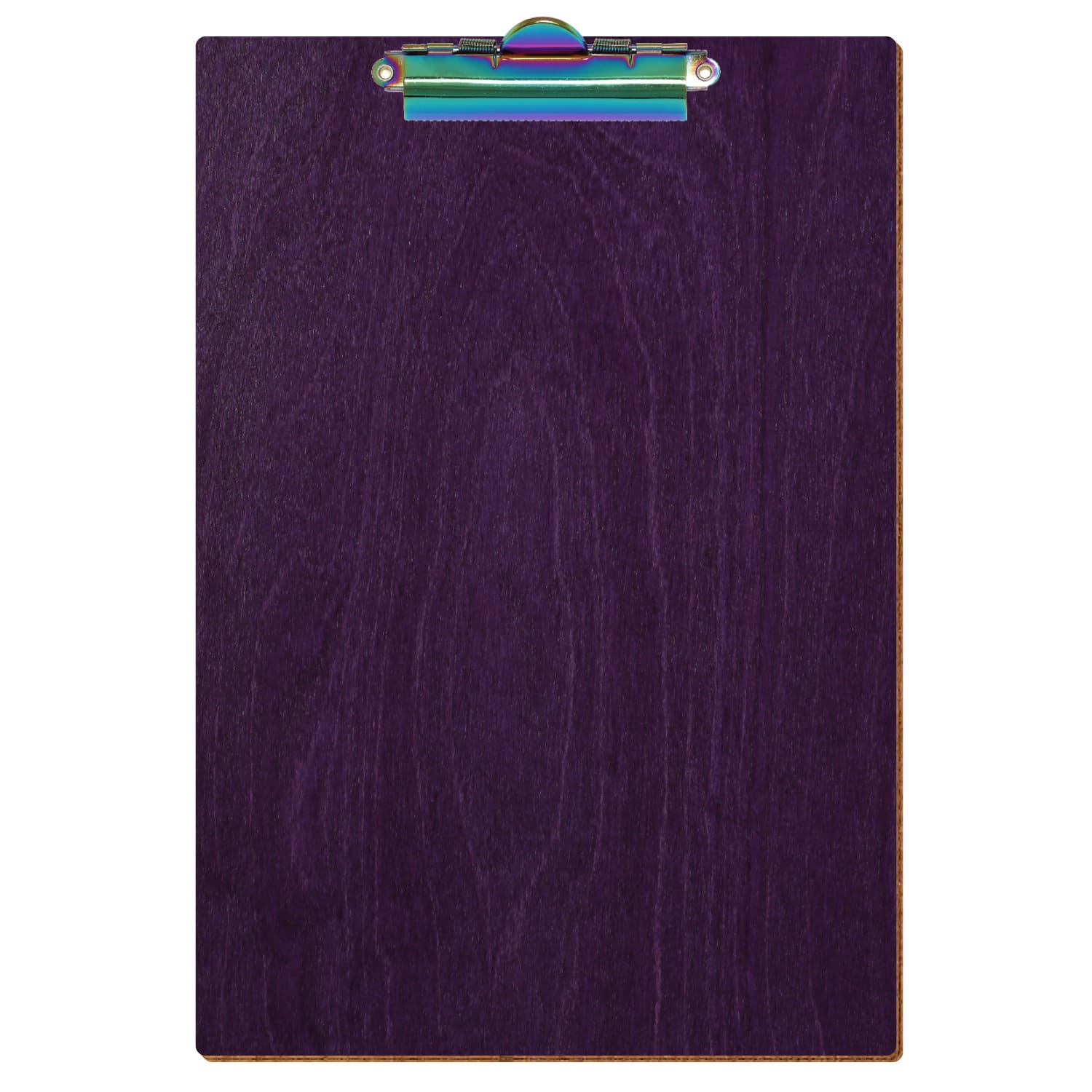Klemmbrett Standardform Lila A4 hochkant Zahnklemme Regenbogen