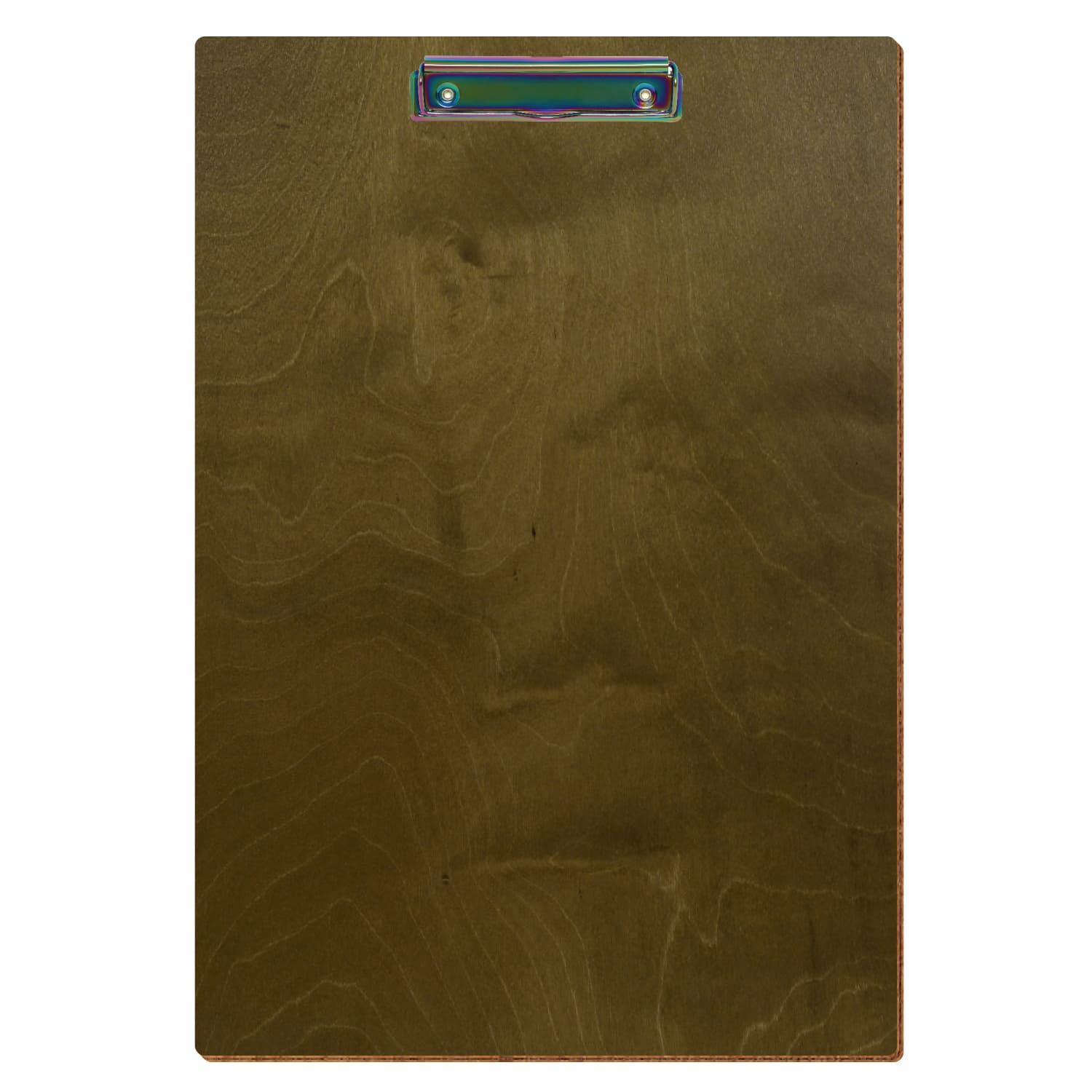 Klemmbrett Standardform Nussbaum hell A3 hochkant Bügelklemme Regenbogen