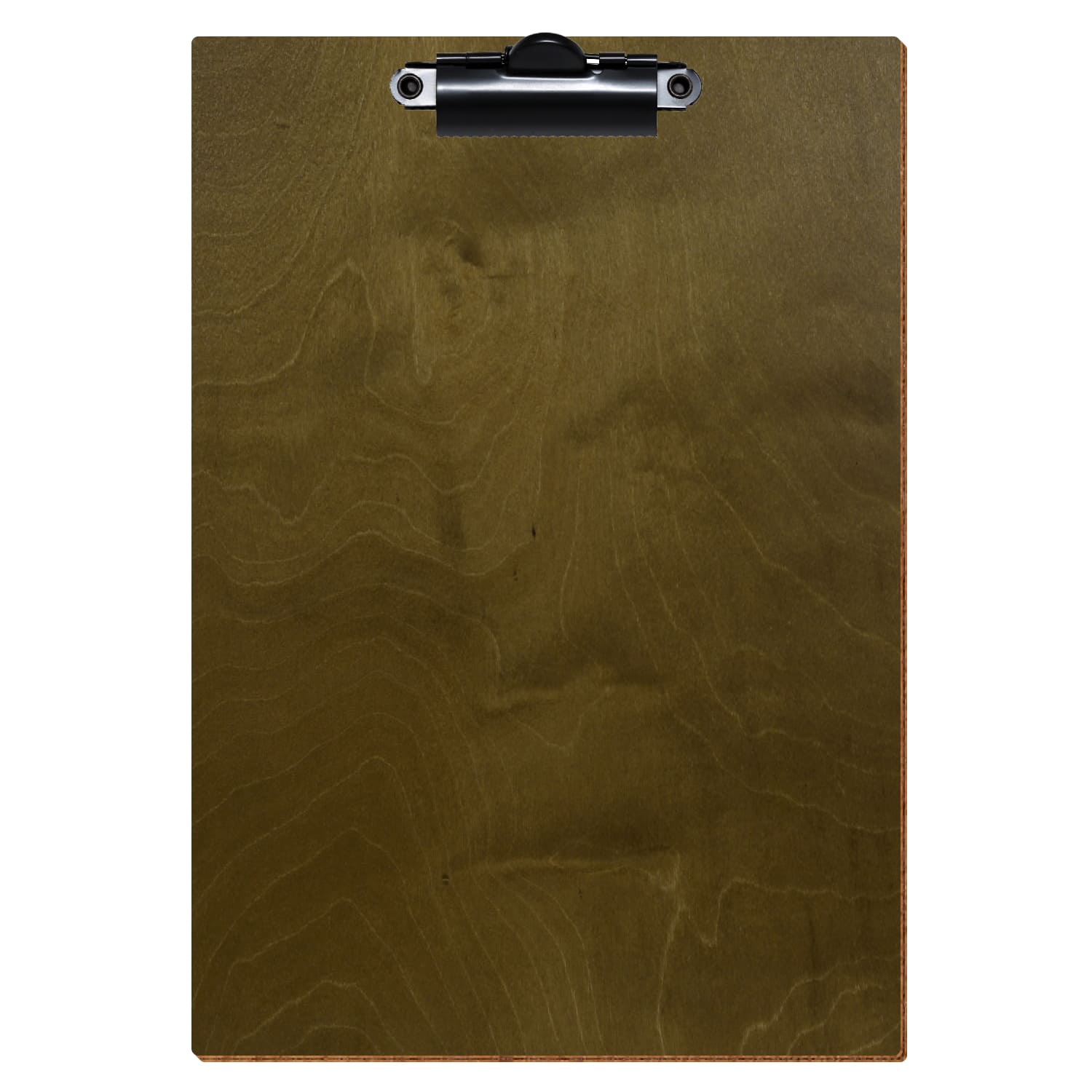 Klemmbrett Standardform Nussbaum hell A5 hochkant Zahnklemme schwarz