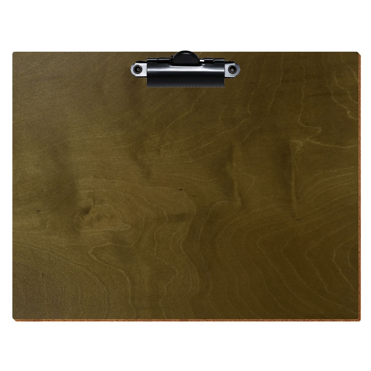 Klemmbrett Standardform Nussbaum hell A5 querkant Zahnklemme schwarz