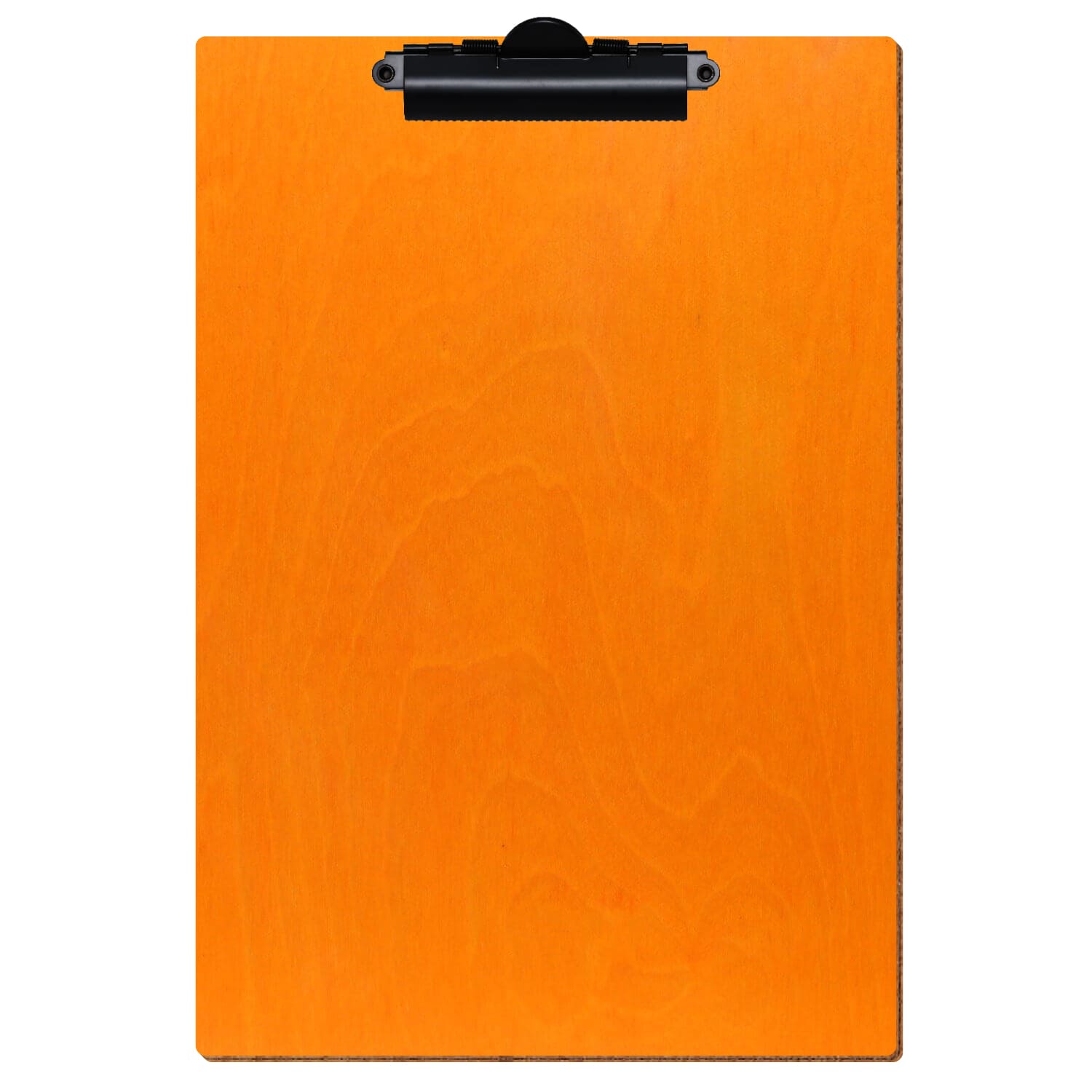 Klemmbrett Standardform Orange A4 hochkant Zahnklemme schwarz