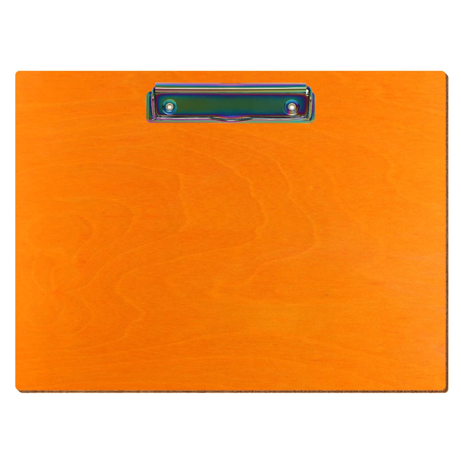 Klemmbrett Standardform Orange A4 querkant Bügelklemme Regenbogen