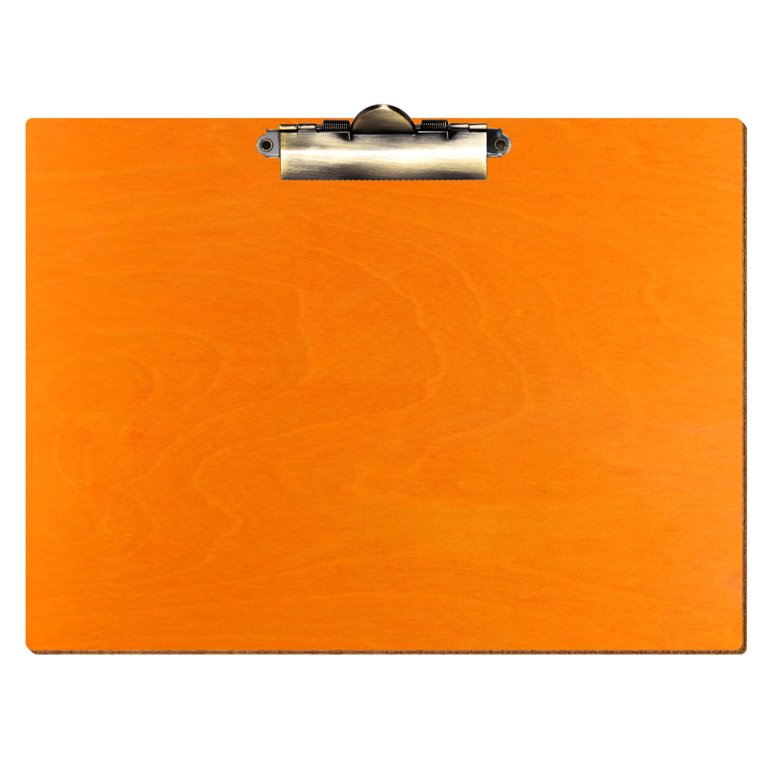 Klemmbrett Standardform Orange A4 querkant Zahnklemme antik