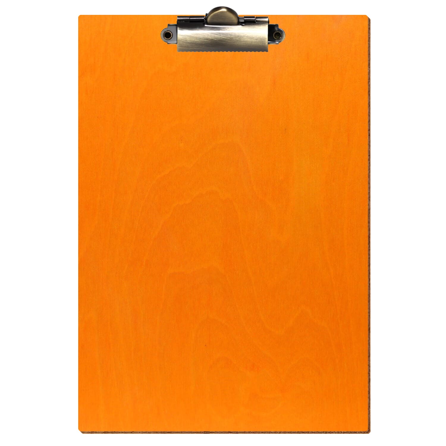 Klemmbrett Standardform Orange A5 hochkant Zahnklemme antik