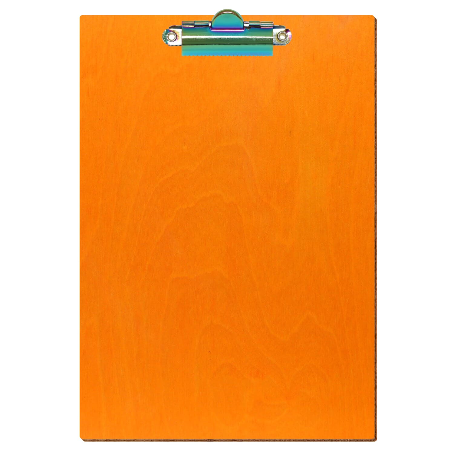 Klemmbrett Standardform Orange A5 hochkant Zahnklemme Regenbogen