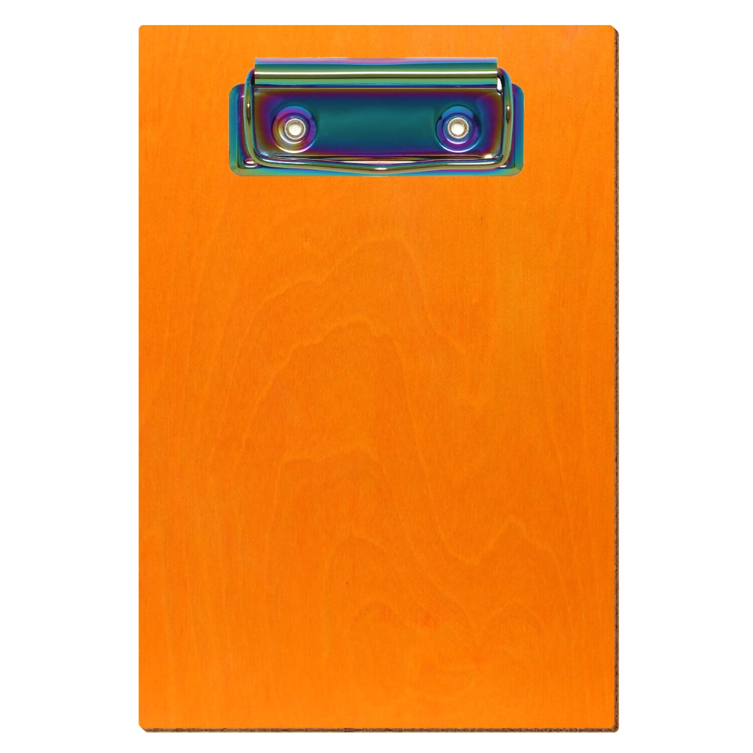 Klemmbrett Standardform Orange A6 hochkant Bügelklemme Regenbogen
