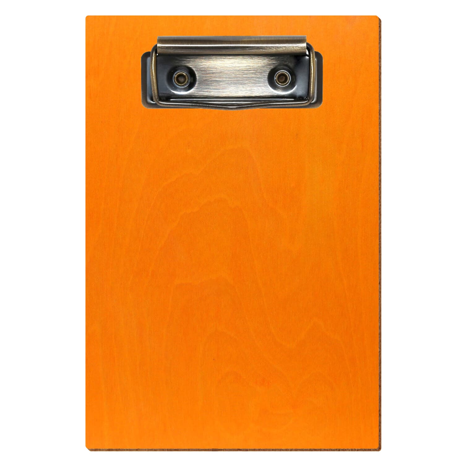 Klemmbrett Standardform Orange A6 hochkant Bügelklemme antik