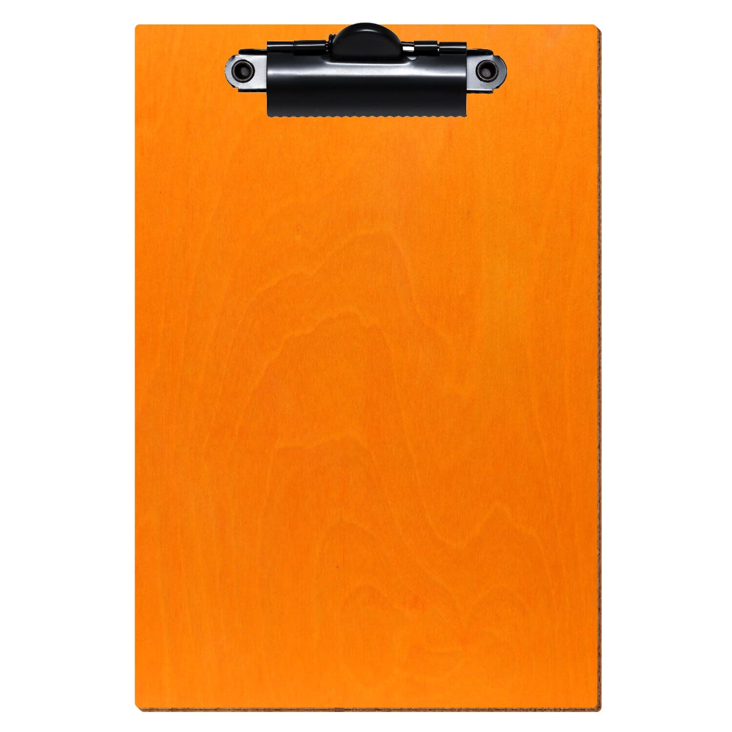 Klemmbrett Standardform Orange A6 hochkant Zahnklemme schwarz