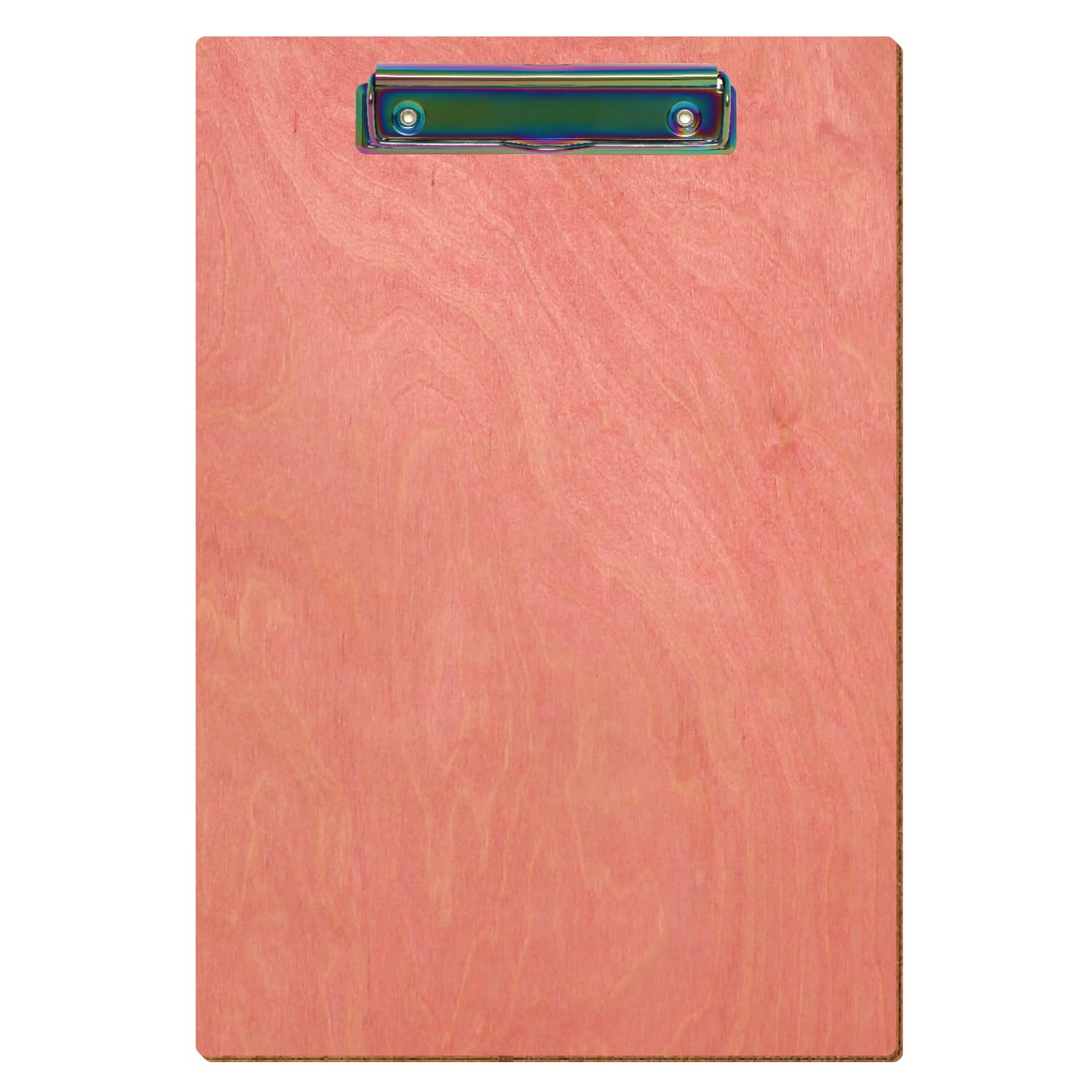 Klemmbrett Standardform Rosa A4 hochkant Bügelklemme Regenbogen