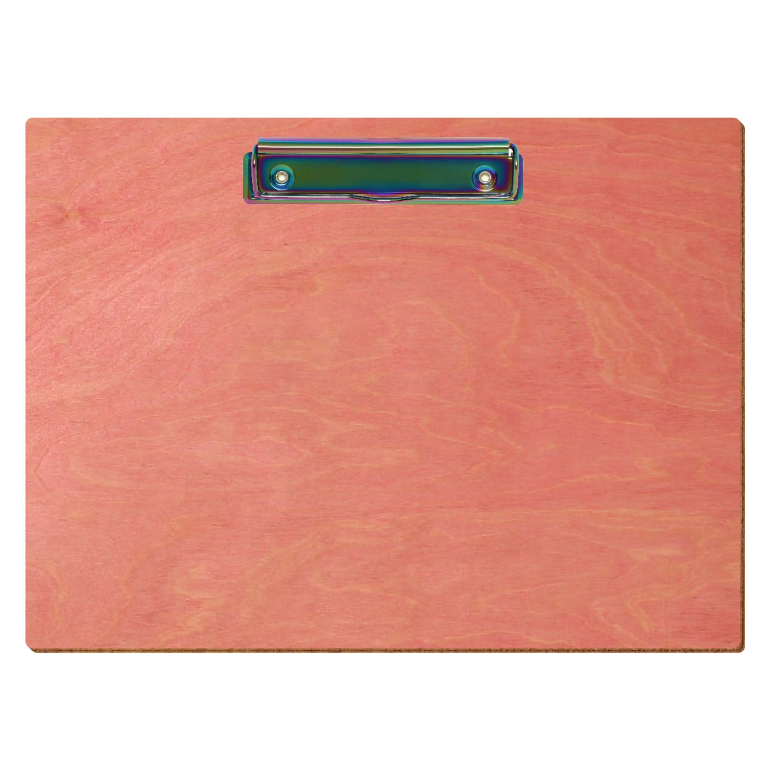 Klemmbrett Standardform Rosa A4 querkant Bügelklemme Regenbogen