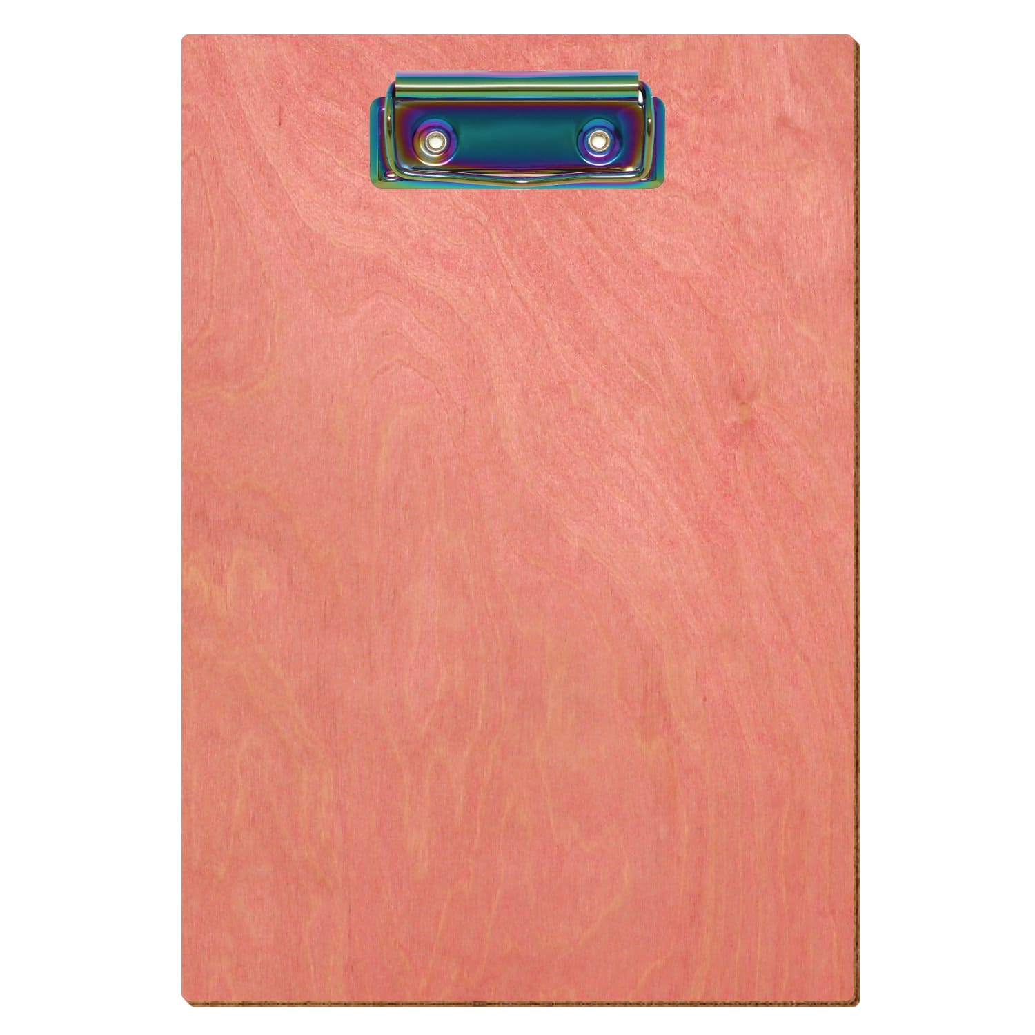 Klemmbrett Standardform Rosa A5 hochkant Bügelklemme Regenbogen
