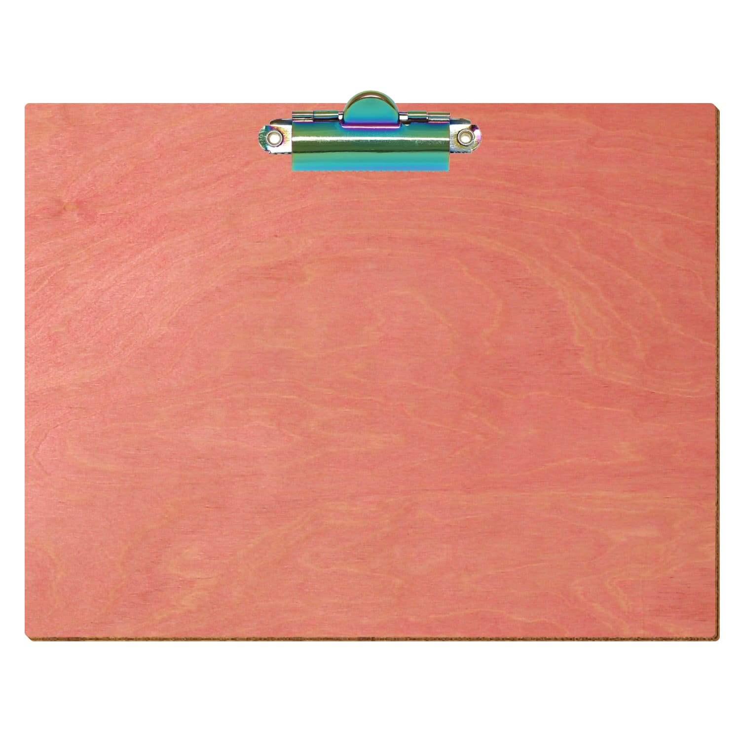 Klemmbrett Standardform Rosa A5 querkant Zahnklemme Regenbogen