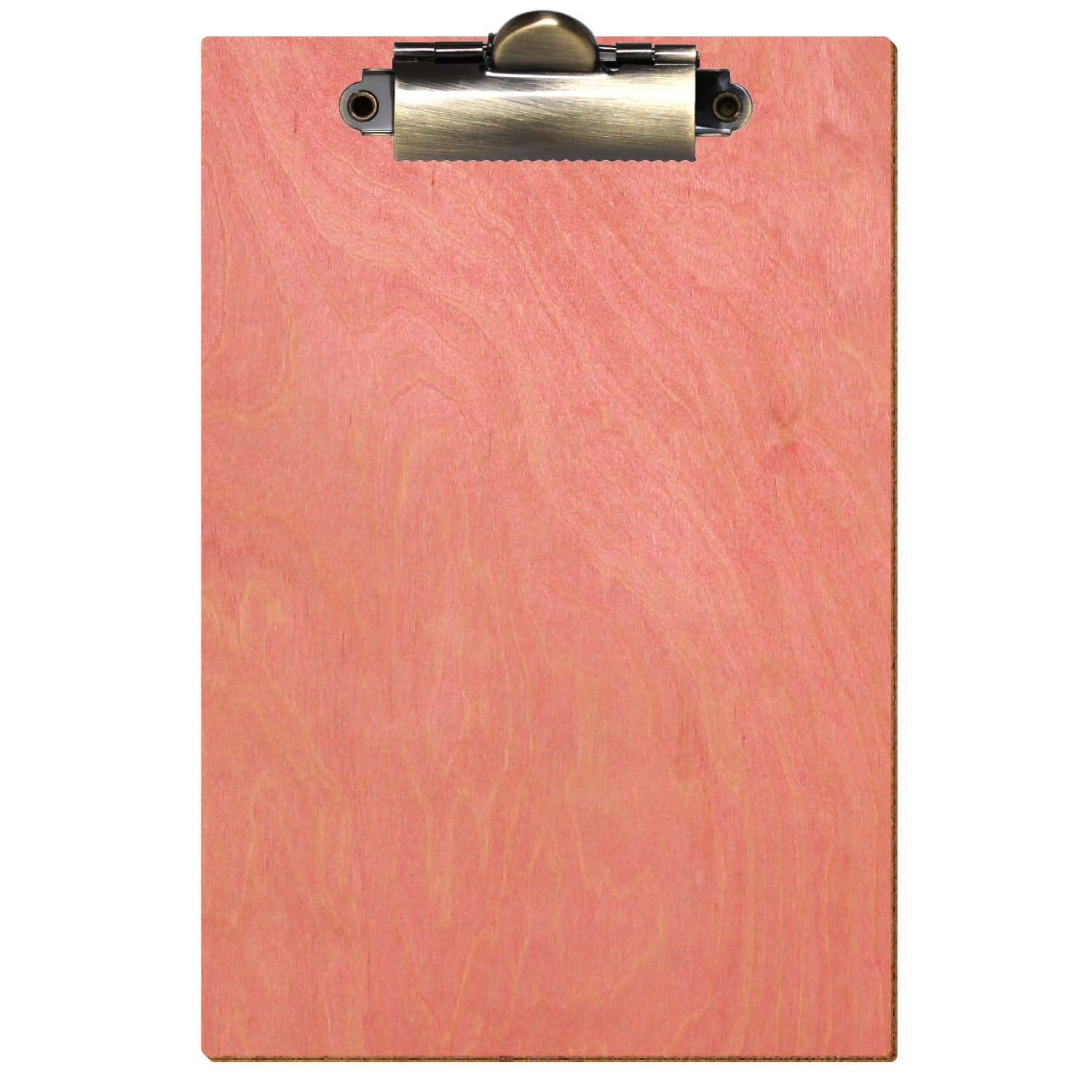Klemmbrett Standardform Rosa A6 hochkant Zahnklemme antik