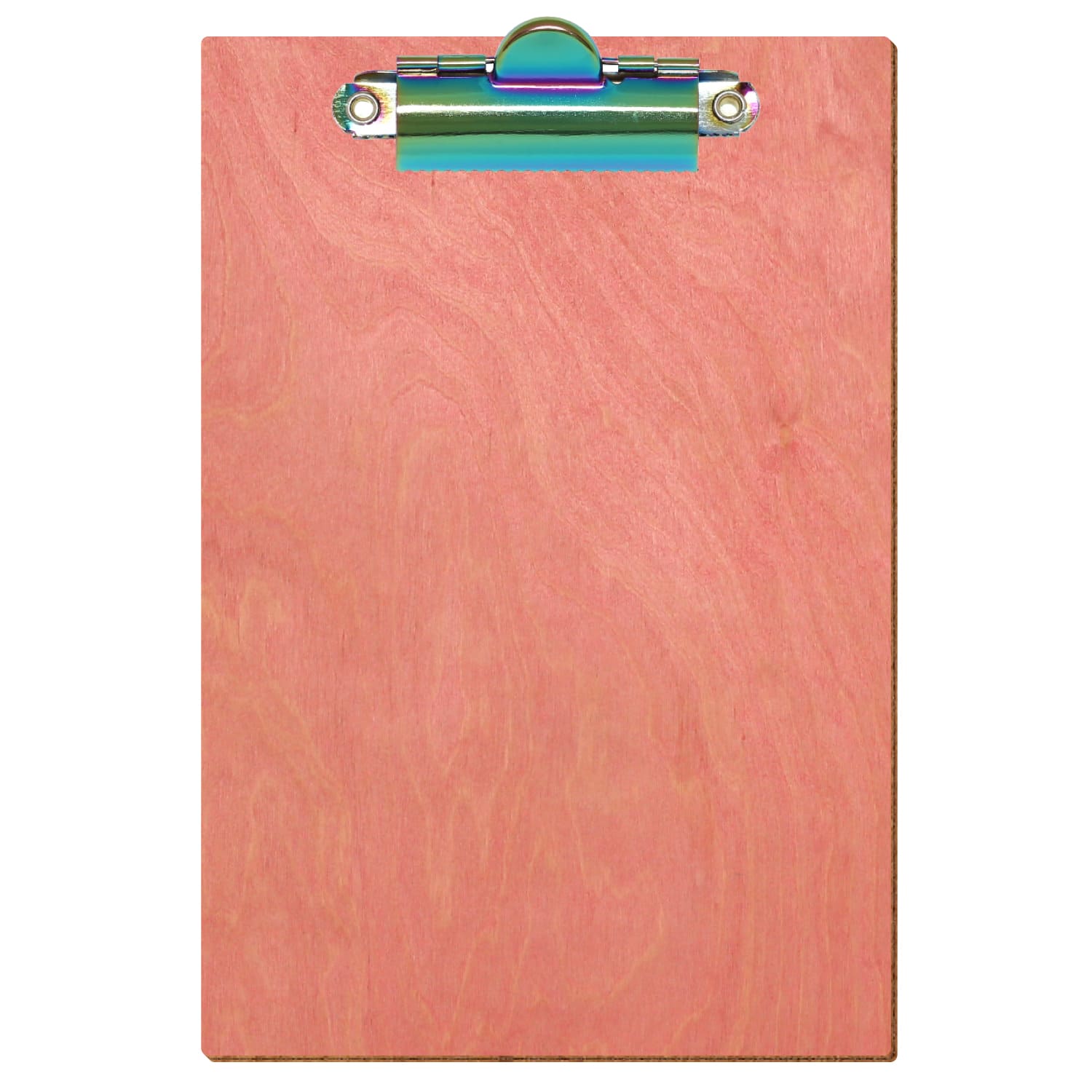 Klemmbrett Standardform Rosa A6 hochkant Zahnklemme Regenbogen