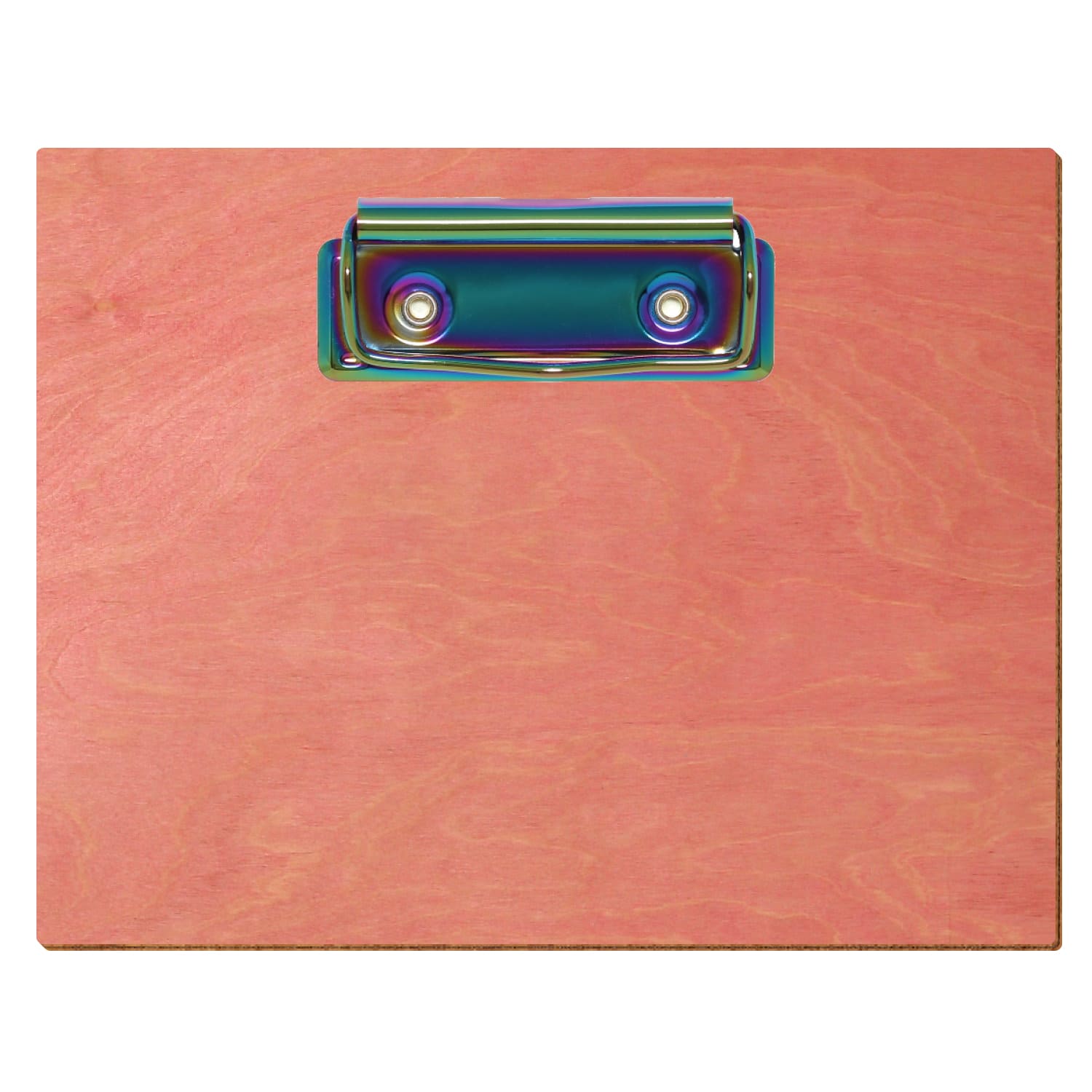 Klemmbrett Standardform Rosa A6 querkant Bügelklemme Regenbogen