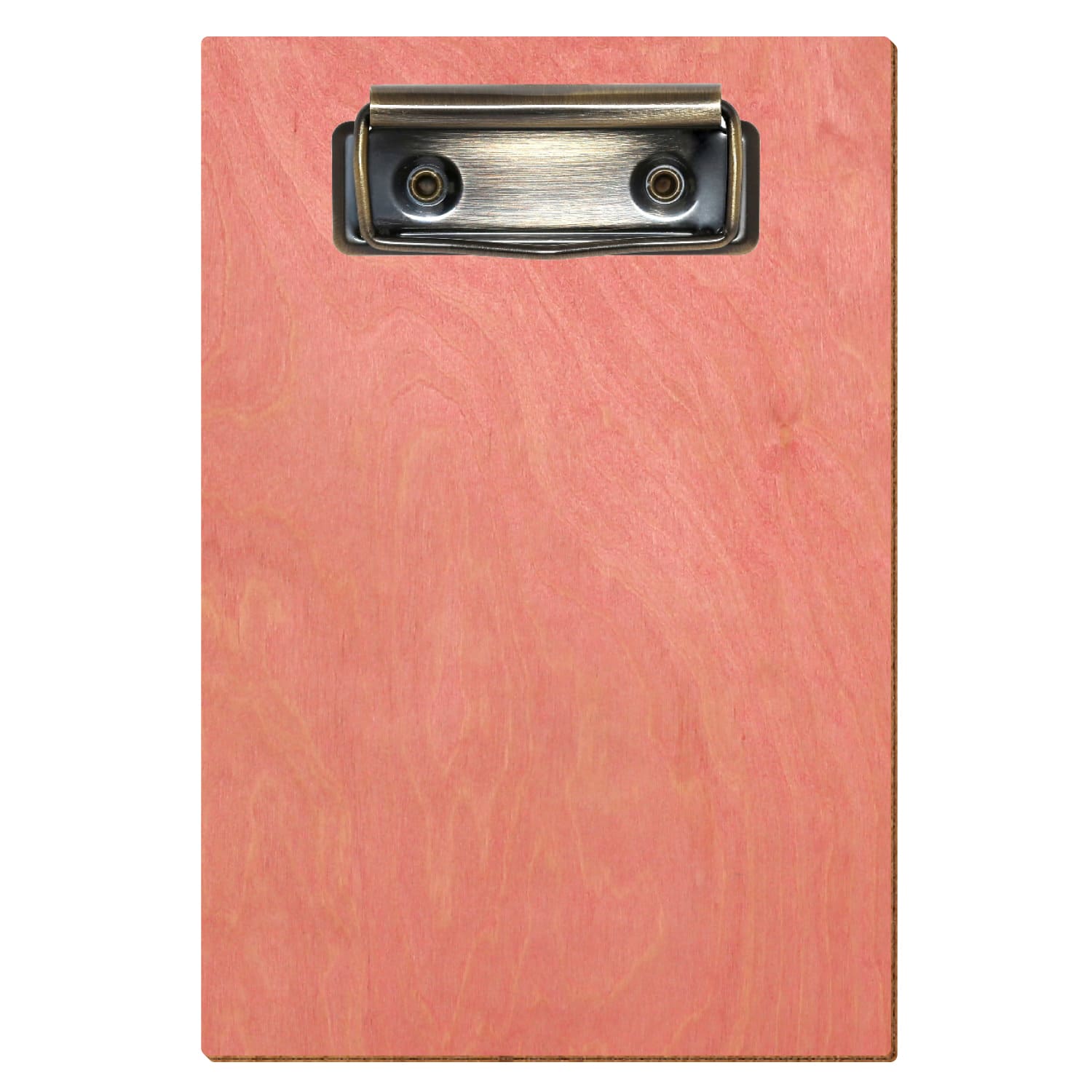 Klemmbrett Standardform Rosa A6 hochkant Bügelklemme antik