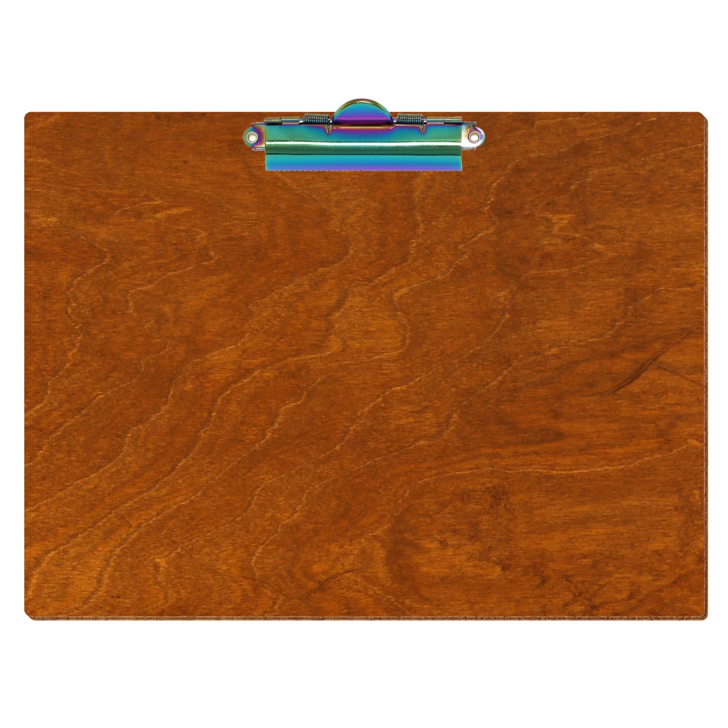 Klemmbrett Standardform Rum A4 querkant Zahnklemme Regenbogen