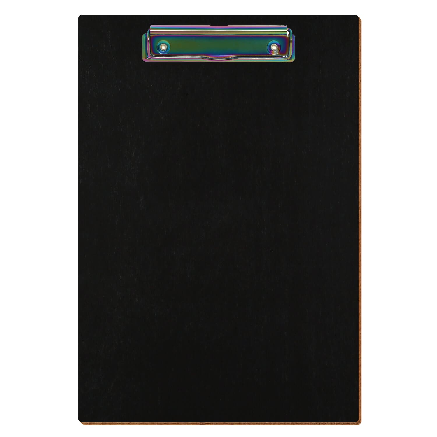 Klemmbrett Standardform Schwarz A4 hochkant Bügelklemme Regenbogen
